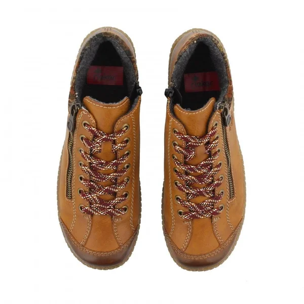 Rieker L7516-24 Tan 37 EU Womens Ankle Boots