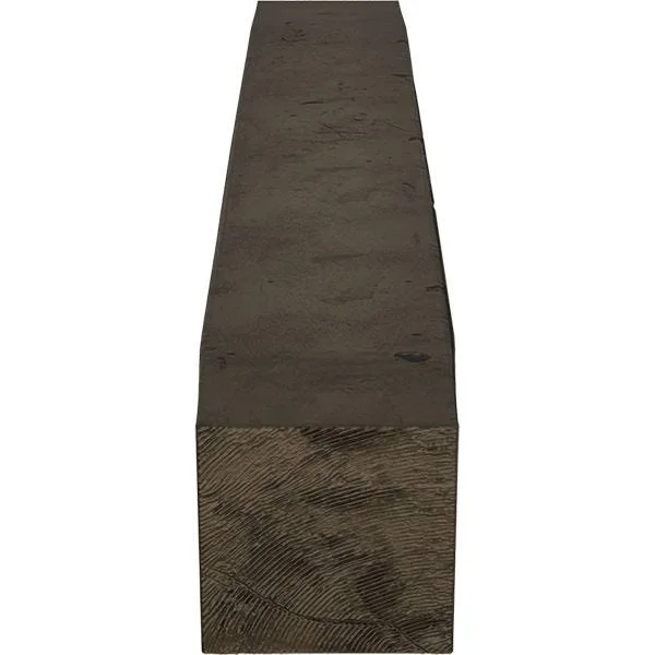 Ekena Millwork MANUKP06X08X72ZW 6x22H x 8x22D x 72x22W Knotty Pine Faux Wood Fireplace Mantel, Premium Walnut