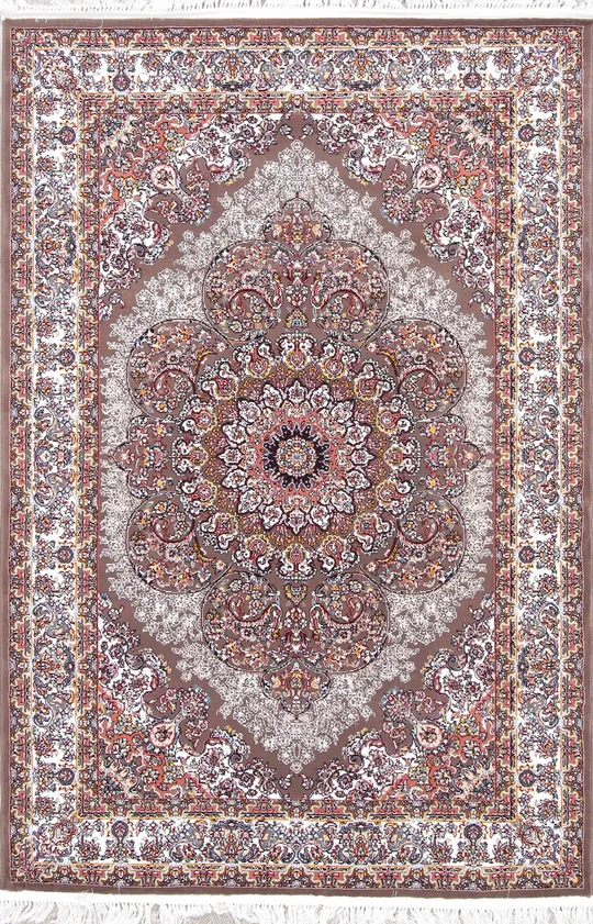 Brown Floral Tabriz Turkish Oriental 5x7 Area Rug