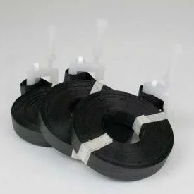 Encore Pre-Cut Polypropylene Strapping with Plastic Buckle - 1/2x22 x 17&, Black, 500 Straps