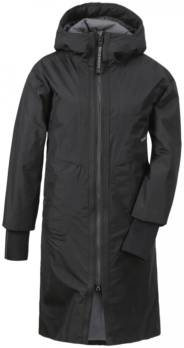 Didriksons Aino Parka 2 Black, Womens Casual Jacket, Size 40 - Color Black