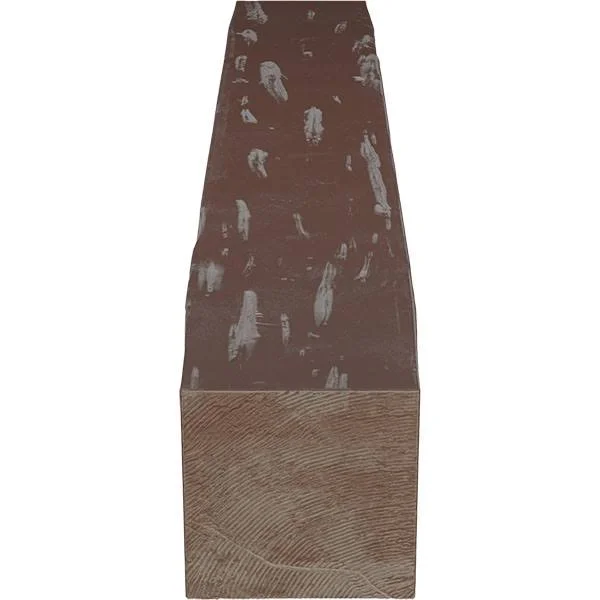 Ekena Millwork MANUPC08X12X36AE 8x22H x 12x22D x 36x22W Pecky Cypress Faux Wood Fireplace Mantel - Aged Pecan