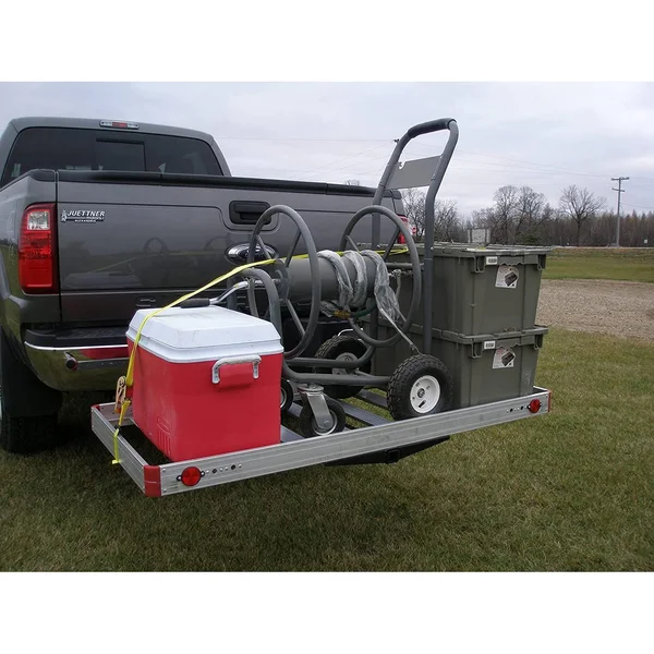 Tow Tuff TTF-2762ACBR 2-in-1 Aluminum Cargo Carrier with Bike Rack