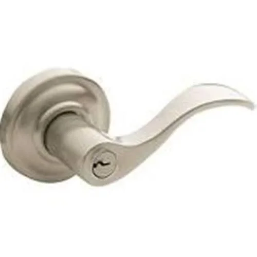 Baldwin 5255033LENT Wave Lever Keyed Entry with Classic Rose Knob Left Hand