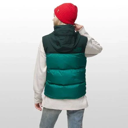 The North Face Eco Nuptse Vest - Women's Evergreen/Scarab Green - M