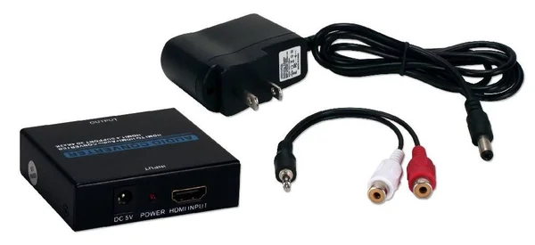 QVS HDMI 4K Audio De-Embedder-Extractor with HDMI Pass Through Port