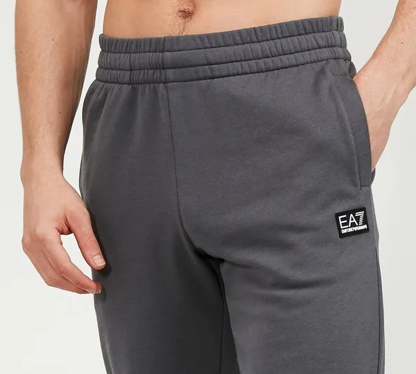 EA7 Core ID Badge Fleece Jog Pant - Grey - Size M