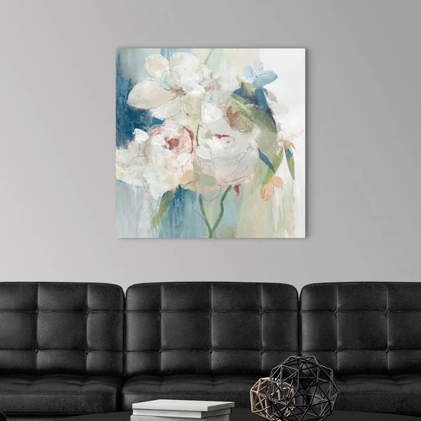 Blissful Peony I - Canvas Wall Art, 30x30, Great Big Canvas