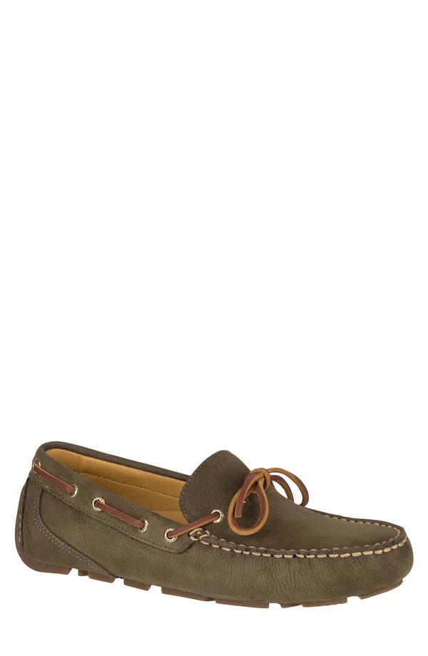 Sperry Gold Cup Harpswell 1-Eye Nubuck Men's Shoes Olive : 10 M (D)