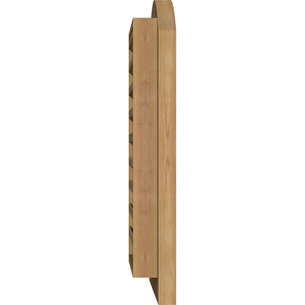 Ekena Millwork GVWAR14X1600SFUWR 14x22W x 16x22H Arch Top Gable Vent (19x22W x 21x22H Frame Size): Unfinished - Functional, Smoot