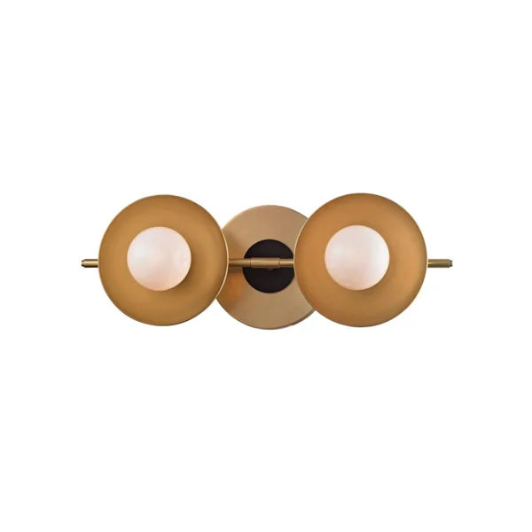 Hudson Valley 9802-AGB Julien 2 Light Bath Bracket - Aged Brass