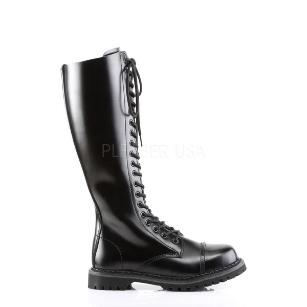 Demonia - Rocky-20 4, Black Leather