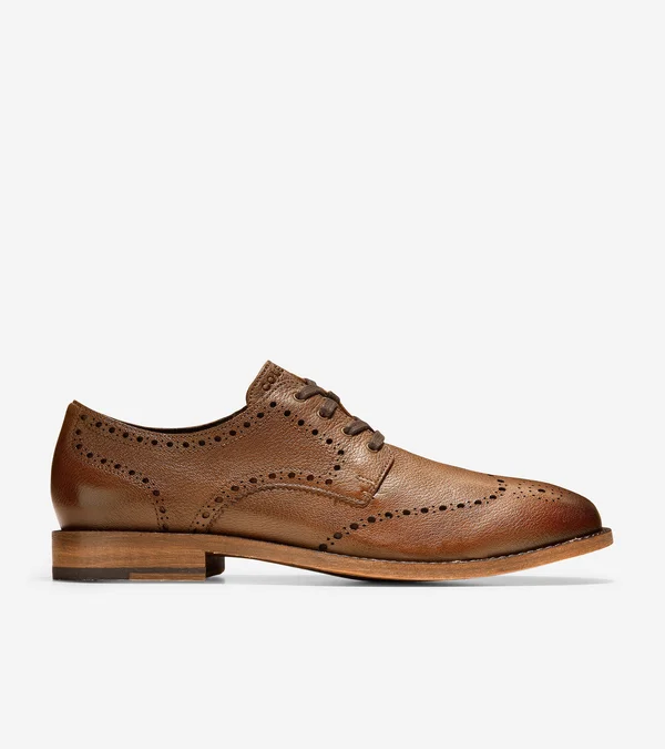 Cole Haan Feathercraft Grand Blucher Oxford, Men's, Dark Brown, Size 11.5, Oxfords, Wingtip