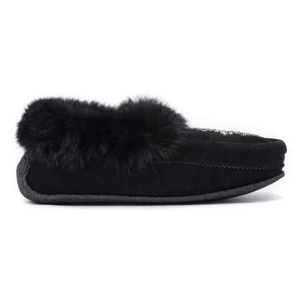Manitobah Mukluks Women's Traveller Moccasin Crepe Black 8