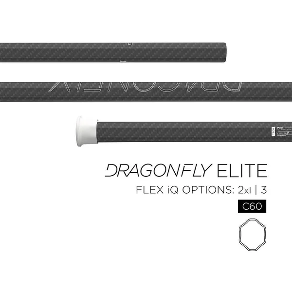 Epoch Dragonfly Elite Defense Lacrosse Shaft - Black