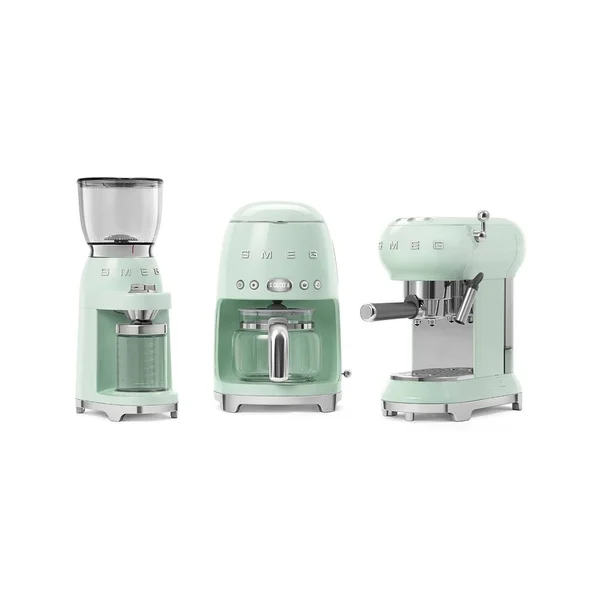 Smeg 50&s Retro Style Aesthetic Drip Coffee Machine - Pastel Green
