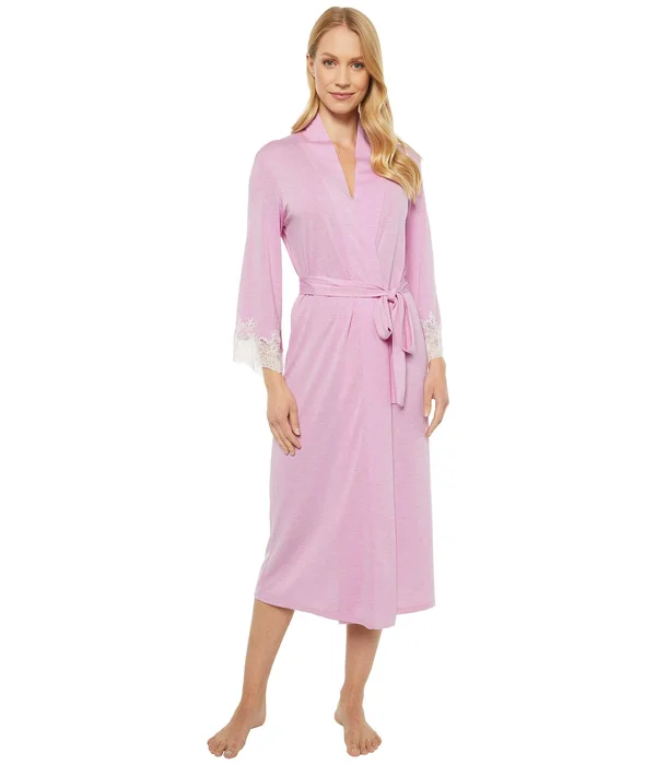 Natori Luxe Shangri-La Robe Heather Fuchsia - S (Women's 6-8)