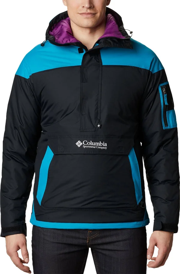 Columbia Challenger Pullover - Men's Black/Fjord Blue - XL