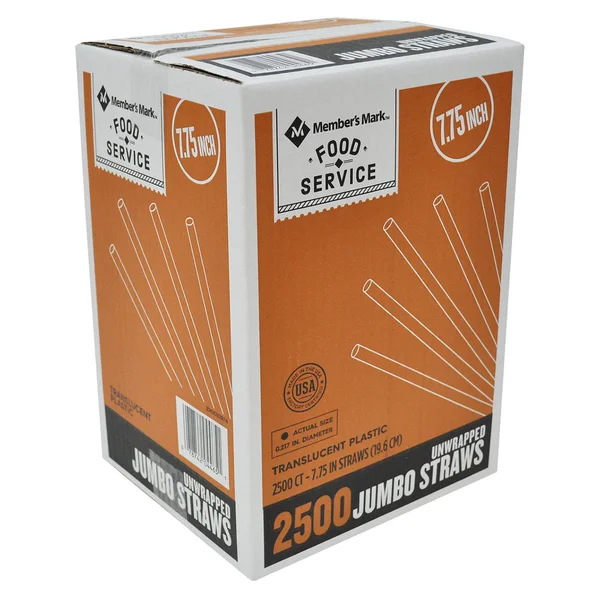 Member&s Mark Jumbo Unwrapped Straws - 2500 Ct.