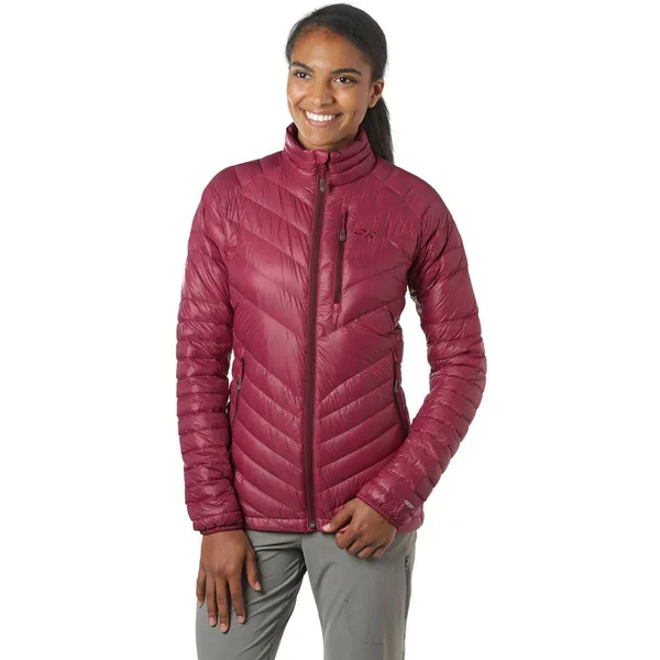 Outdoor Research Women's Illuminate Down Jacket - Medium - Light Pewter, Smoke