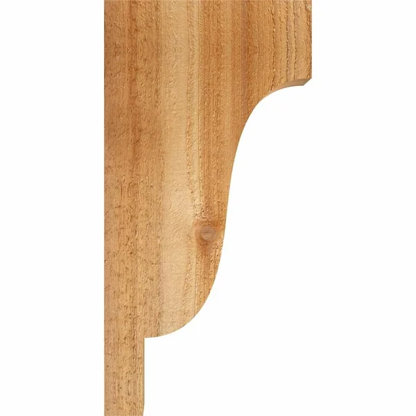 Ekena Millwork COR04X12X12NEW00RWR 4x22W x 12x22D x 12x22H Newport Rough Sawn Corbel, Western Red Cedar