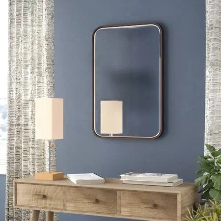 Brayden Studio Rectangle Metal Accent Wall Mirror