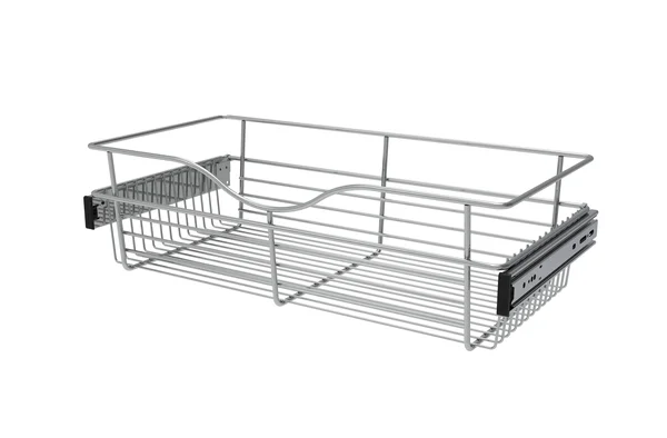 Rev-A-Shelf 24 in. x 7 in. Chrome Closet Pull-Out Basket - Grey