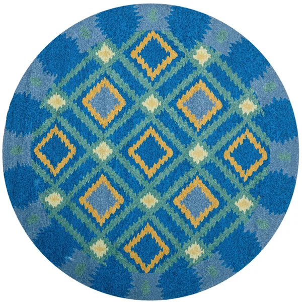 Safavieh Four Seasons Indigo & Yellow Area Rug; Round 6&