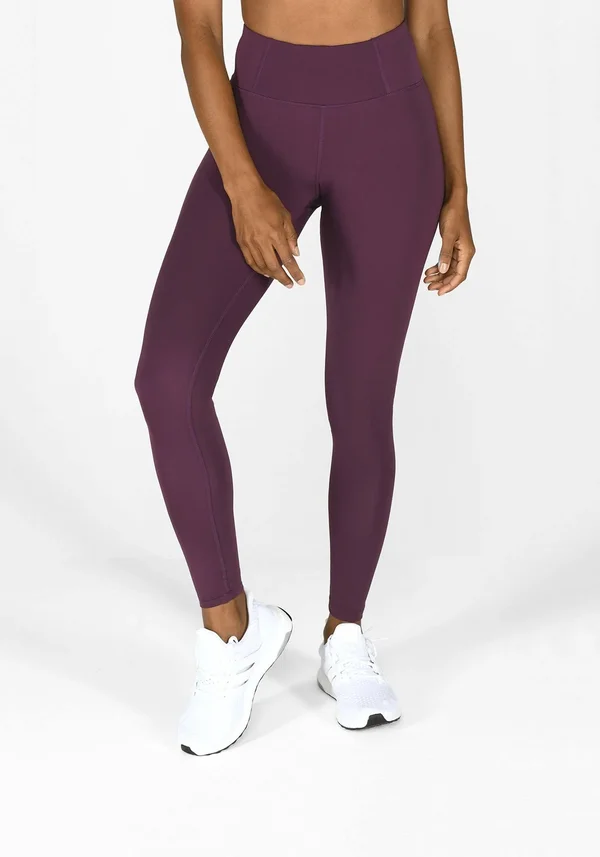 Love Leggings Purple Sports Leggings - Opaque - High-Waisted, Lightweight, Shape Retention Full-Length Focus Gym Leggings in Mulb