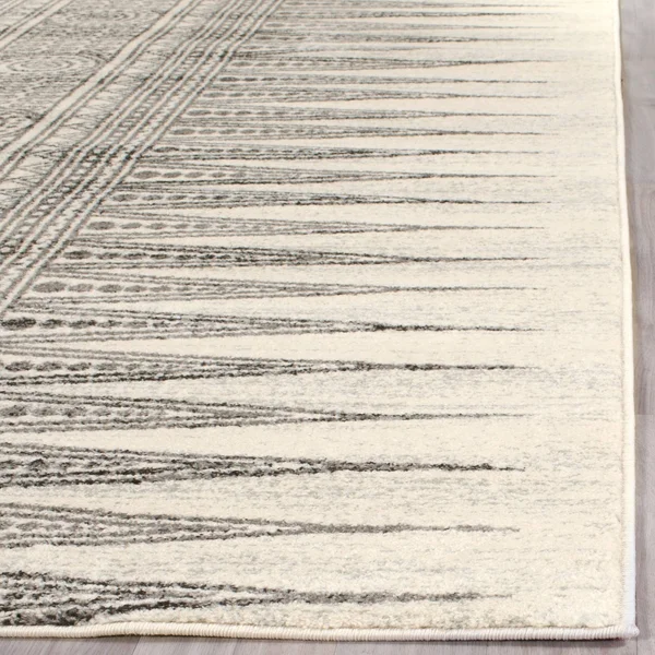 Safavieh EVK226D Evoke Ivory, Grey Area Rug - 11& x 15&