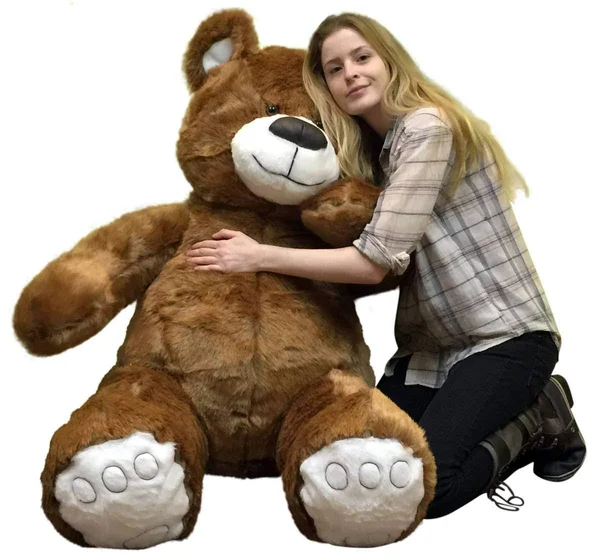 BigPlush Giant Brown Teddy Bear 5 Foot American Made Soft - Made in USA Stuffed Animal