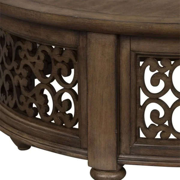 Liberty Parisian Marketplace Brownstone Round Cocktail Table