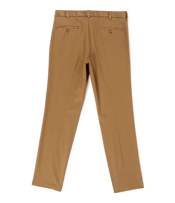 Roundtree Yorke TravelSmart CoreComfort Flat-Front Straight Fit Chino Pants - 34 34