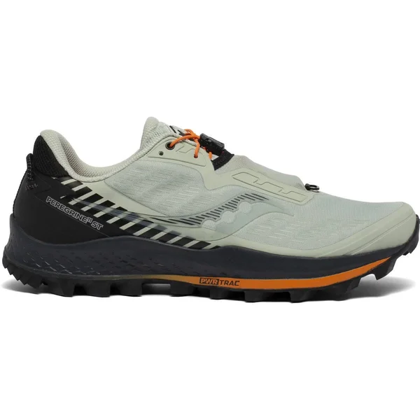 Saucony Men's Peregrine 11 St Shoe - 11.5 - Tide, Black