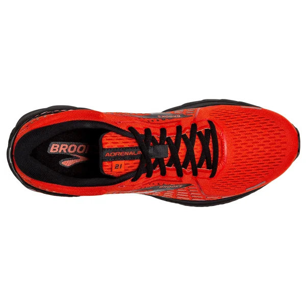 Brooks Men's Adrenaline GTS 21 Samba/Cherry/Black, 11.5, D