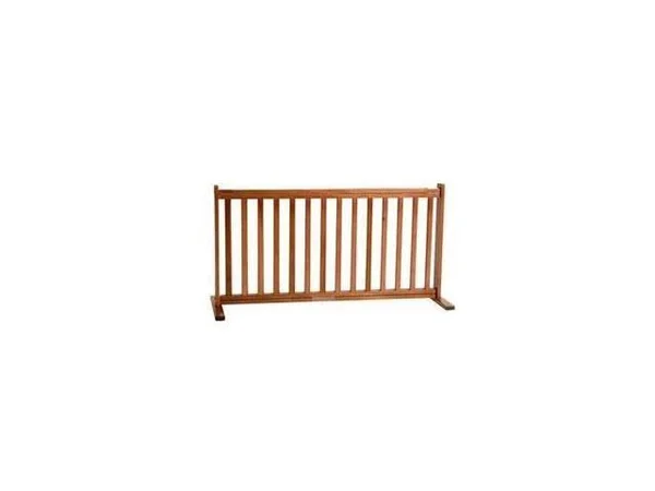 Dynamic Accents Free Standing Pet Gate - Large-Mahogany