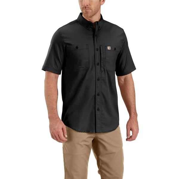 Carhartt Rugged Professional Series Men's Short-Sleeve Shirt - Black, 4XL Tall