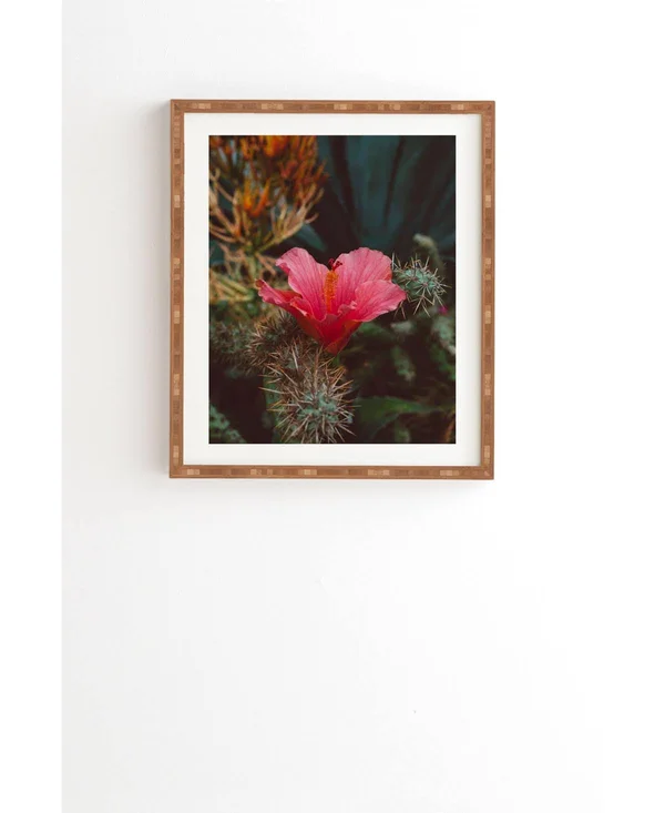 Deny Designs California Bloom III Framed Wall Art - Green