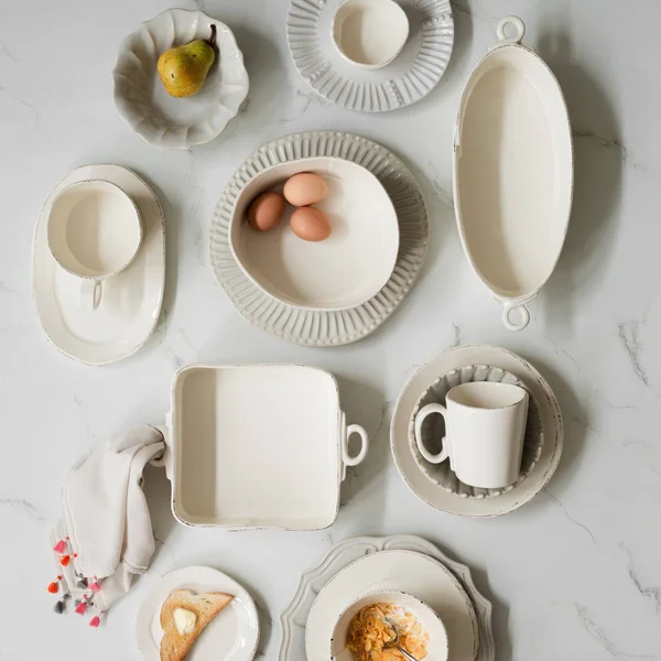 Vietri Lastra Handled Oval Baker - Light Gray