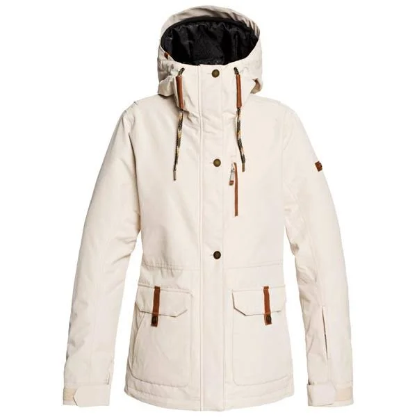 Roxy Snow Women's Andie Jacket, Oyster Gray, XL