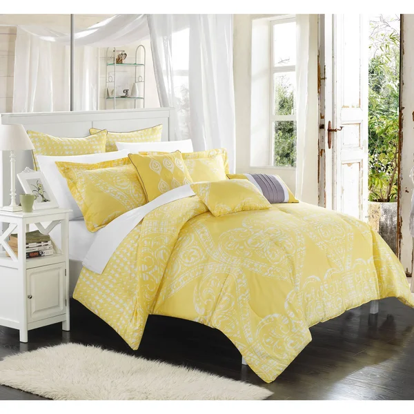Clay Alder Home Fruita Oversized Reversible 8-Piece Comforter Set, Twin