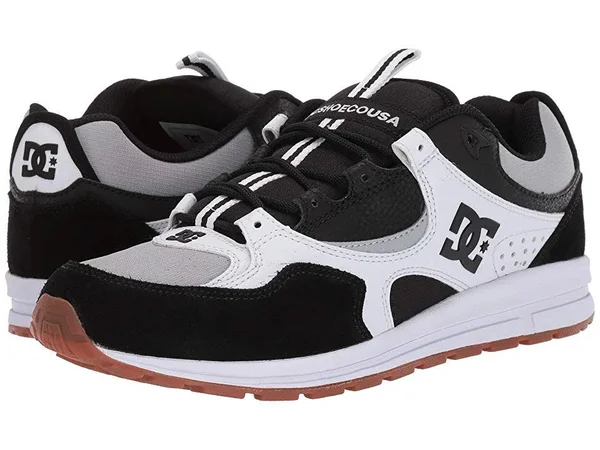 DC Shoes Kalis Lite Skate Shoes - Black/Grey/White 13
