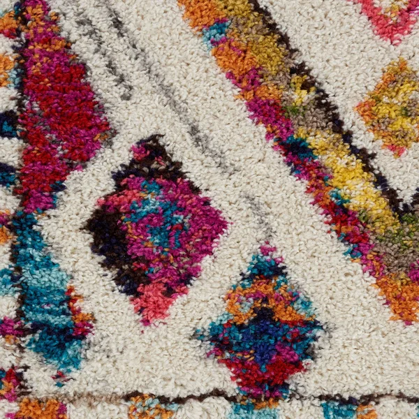 Nourison Moroccan Casbah MCB02 Ivory/Multicolor Area Rug - 5&3x22 x 7&9x22
