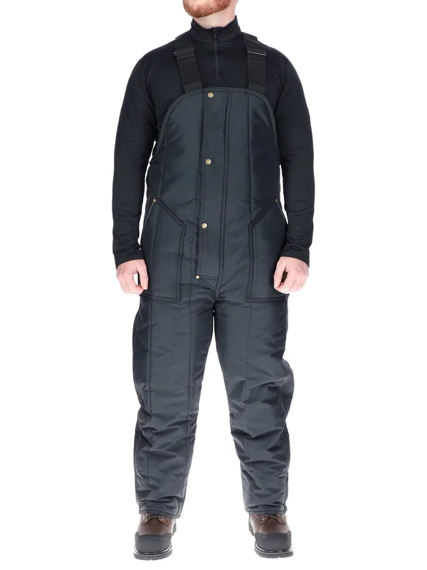 Refrigiwear Men's Iron-Tuff Insulated High Bib Overalls -50f Cold Protection (Navy Blue, 4XL Short)