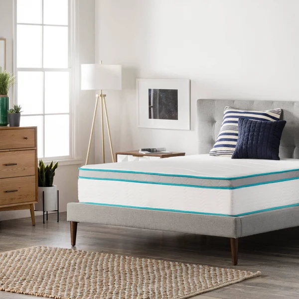 Linenspa Essentials 12" Gel Hybrid, Twin Mattress in A Box