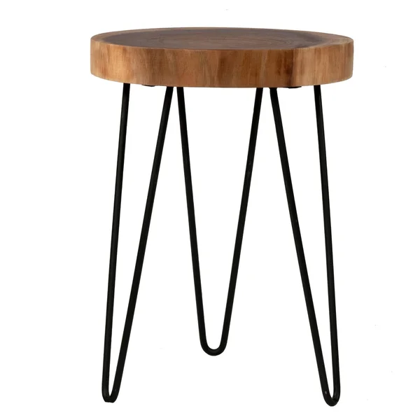 East at Main &s Laredo Teakwood Round Accent Table, Brown