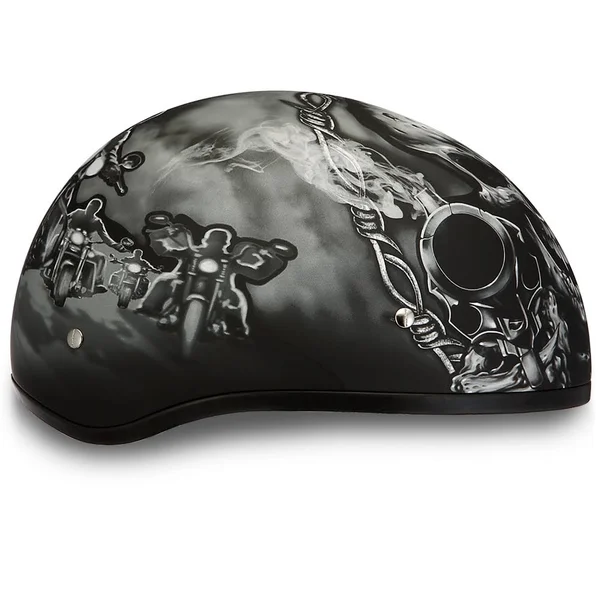 Daytona Skull Cap Helmet Guns (Size: XS)
