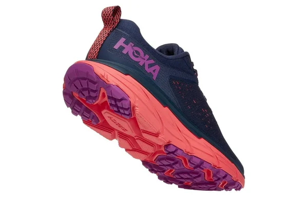 Hoka Women's Challenger ATR 6 Black Iris/Hot Coral, 12