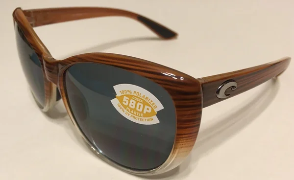 Costa Del Mar La Mar Sunglasses Wood Fade Gray 580P Lens