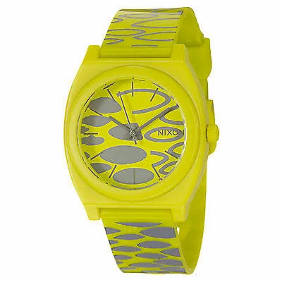 Nixon Quartz Plastic and Polyurethane Watch, Color:Citron Wildside (Model: A119-590)